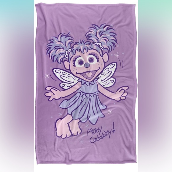 ❌SOLD❌Sesame Street Simple Abby Super Soft Throw Blanket 36" x 58" - Picture 2 of 8